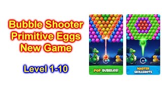 Bubble Shooter Primitive Eggs Game Walk Thru Level 1-10 screenshot 4