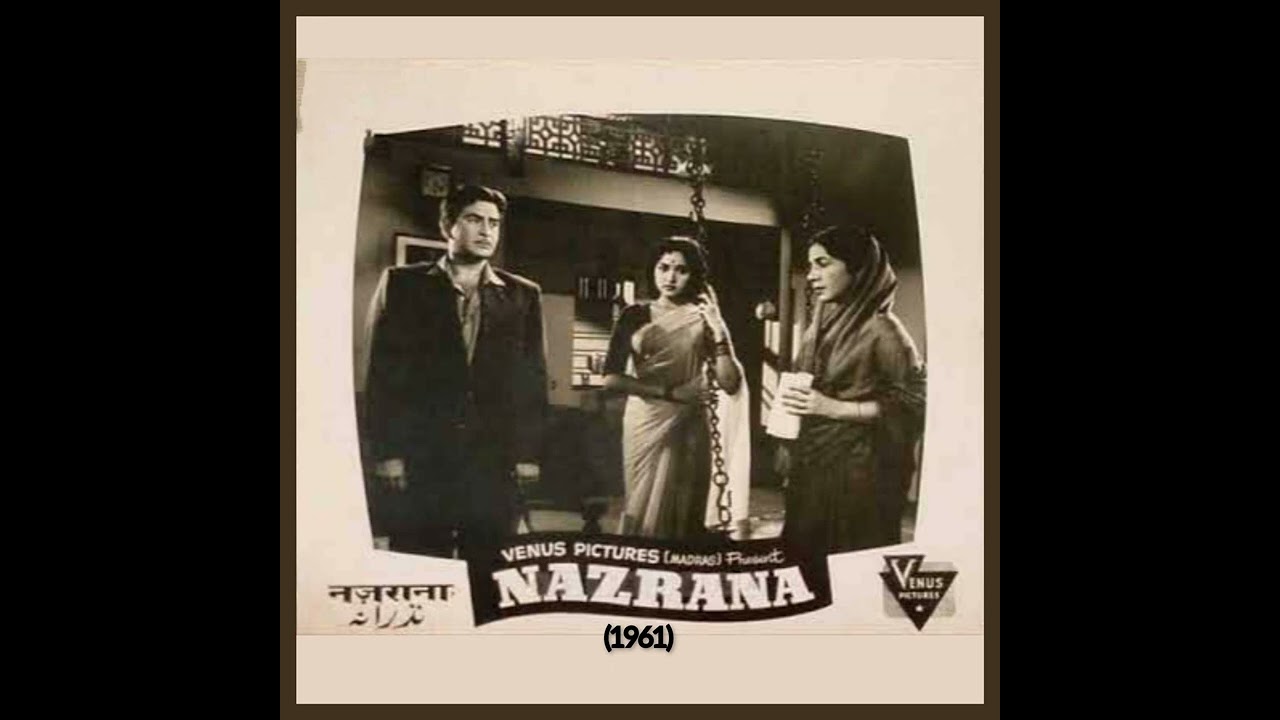 Mele hain chirago ke rangin diwali hai mahaka hua gulshanFilm Nazrana 1961 Lata