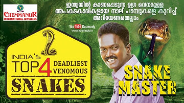 ഇന്ത്യയിൽ കാണപ്പെടുന്ന ഉഗ്ര വെനമുള്ള അപകടകാരികളായ നാല് പാമ്പുകൾ |  സ്നേക്ക് മാസ്റ്റര്‍ | EP 376