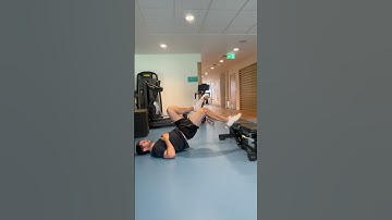 Hamstring bridge (mid-foot from bench or chair.