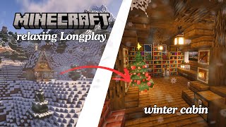 ❄️Minecraft Winter Longplay - Relaxing Snowy Adventure, Peaceful Cozy dekoration (No Commentary) ❄️