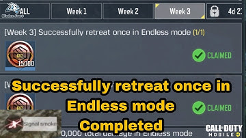 How to Successfully retreat once in Endless mode in Zombies Mode Cod Mobile