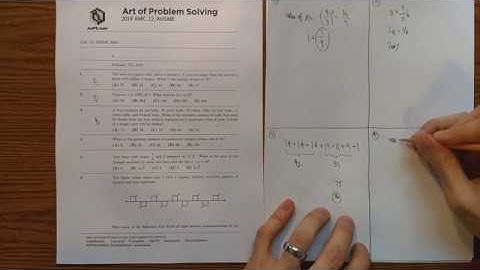 2019 AMC 12A Live Solve (22/25, missed #22, 24, 25)