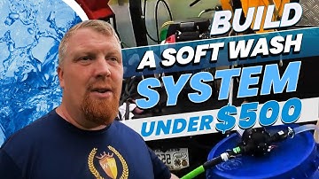 Build a Soft Wash / Roof Wash System Under $500. Parts List included