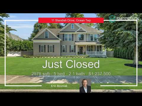 11 STANDISH DRIVE, Ocean Twp, NJ home video tour