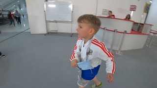 Dmitry Pavlovich entering Volgograd Arena to see the England Tunisia match.