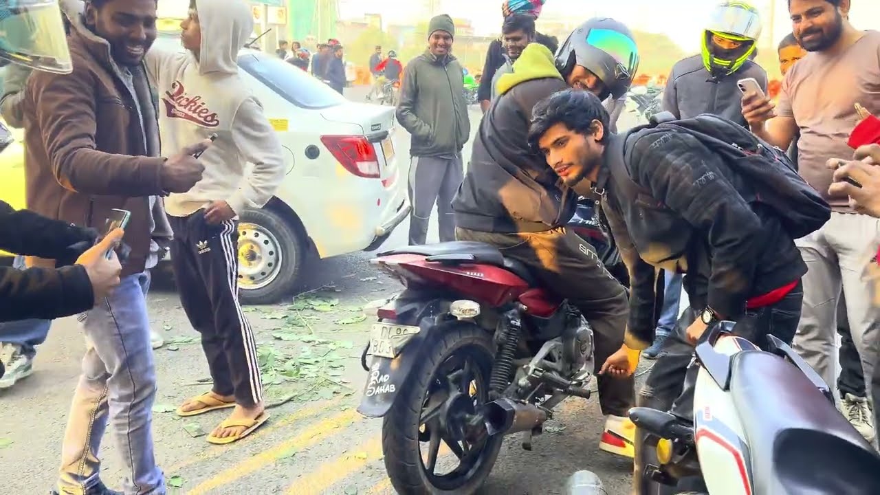 Pulsar160 vs Ns160 Pataka competition || Sunday ride me hua Pataka Competition ||