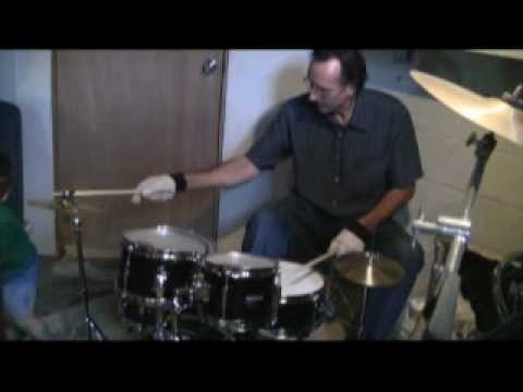 Patrick Minikus Plays Miniature Drum Set