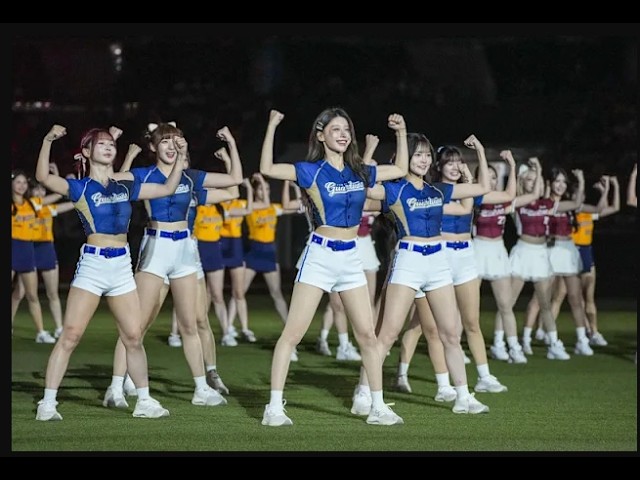 2026/07/19 明星隊 VS 中華隊 賽前，明星賽正片登場！中職六隊啦啦隊女孩與歐告帶來活力滿滿的聯合舞蹈表演