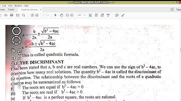 Quadratic formula, Discriminants//I.Com//M.Adnan Anwar