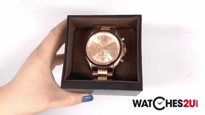 MK5503 Michael Kors Ladies Bradshaw Rose Gold Chronograph Watch