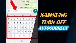 How to Turn off Autocorrect on SAMSUNG Device screenshot 3