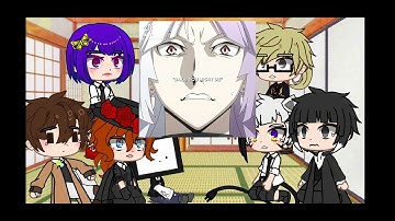 BSD react to Dazai ||skk-sskk|| LAZY