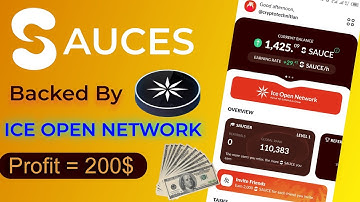 Sauces airdrop || Ice New Airdrop || Best mining app 2024 || New airdrop mining app || Sauce booster