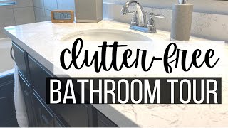 Bathroom Organization Tips | Declutter & Organize | Minimal Master Bathroom | This and Nat