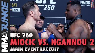 Stipe Miocic vs. Francis Ngannou 2 final faceoff | UFC 260