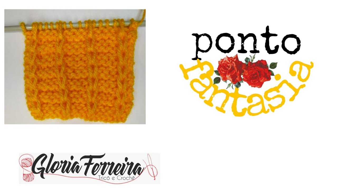 como fazer um ponto fantasia de tricô com passo a passo