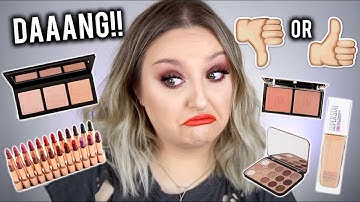 DANNG! | FULL FACE FIRST IMPRESSIONS | TESTING NEW MAKEUP | MAYBELLINE, COLOURPOP, JOUER ETC.