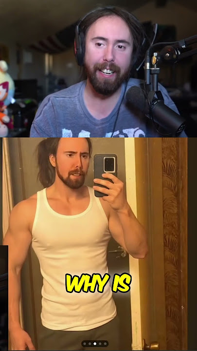 Asmongold got THIRSTY looking at himself #asmongold #twitch #react #gaming #news #drama