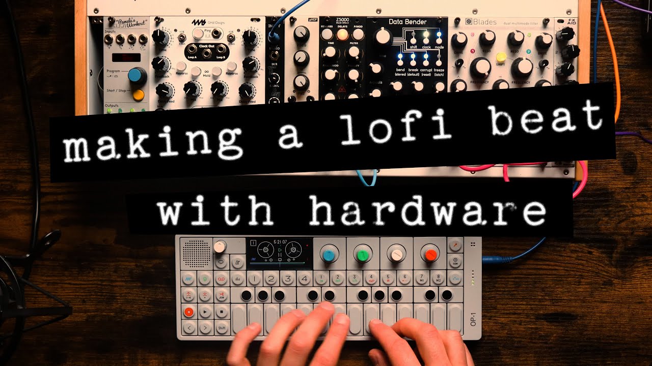 РАЗБОР LOFI-ТРЕКА! - Making a Beat Live, OP1, Eurorack.