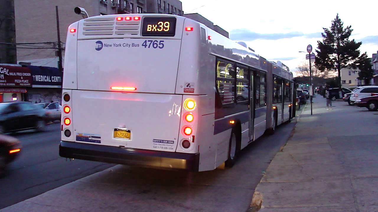 MTA New York City Bus New Flyer XD60 4765 Bx39 White Plains Road mta-new-york-city-bus-new-flyer-xd60-4765-bx39-white-plains-road