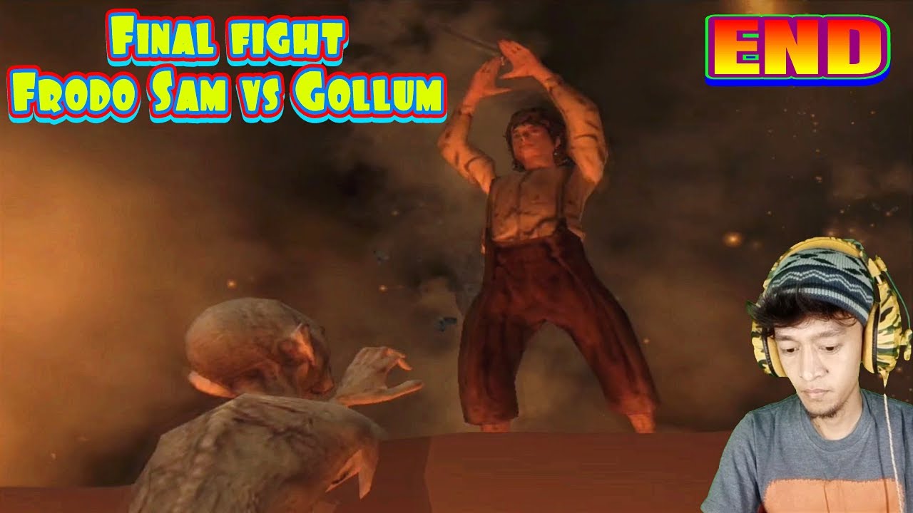Frodo Sam Vs Gollum - GAME PS2 - THE LORD OF THE RINGS Gameplay (END ...
