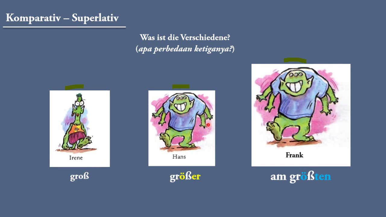 groß - größer - am größten - YouTube