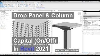 Drop panel and column capital (On/Off) in Revit 2021