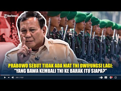 Prabowo Sebut Tidak