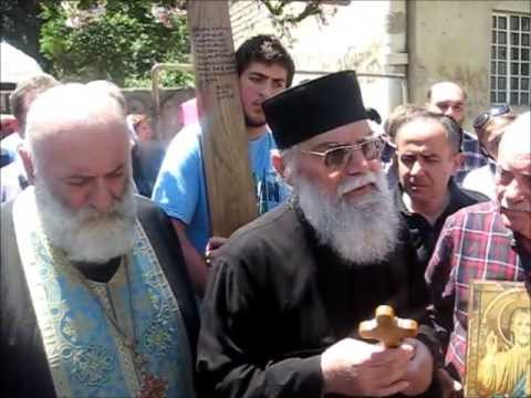 Nino Guliashvili-მეუფე იაკობი აკურთხებს წმ. გიორგის ტაძრის საძირკველს ბულაჩაურის ქუჩაზე