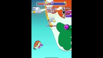 I beat paper io2 map in 21second!