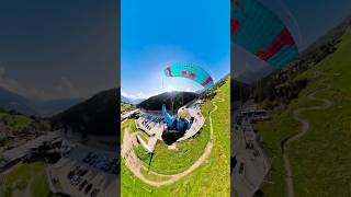 Landing at Olang-valley station at Kronplatz #shorts
