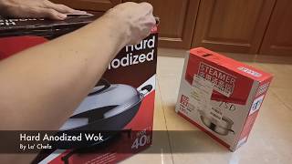 Cookware: La' Chefz 40cm Hard Anodized Wok from WOW SHOP
