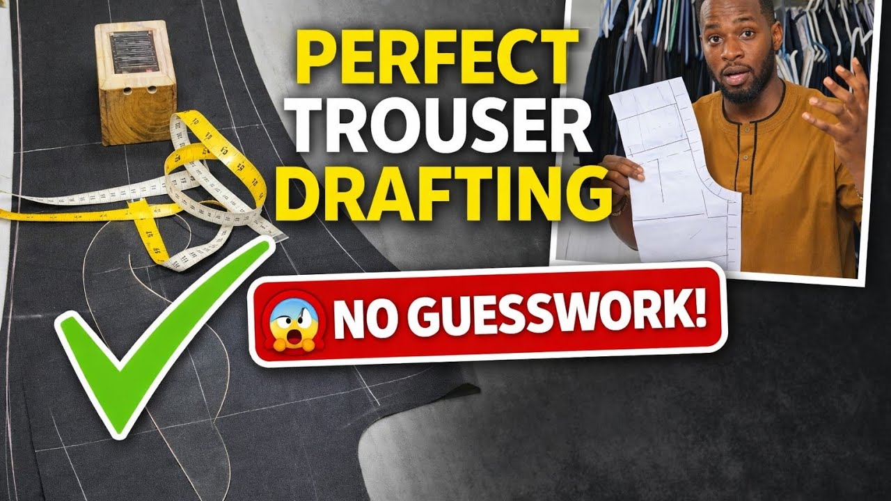 Портные боятся этого метода построения выкройки брюк 😱 | Идеальная посадка гарантирована 