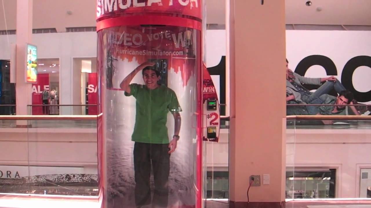 Los Angeles Mall Hurricane Simulator!
