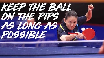 Backhand Shaving Technique with Yang Xiaoxin | Table Tennis Tutorial