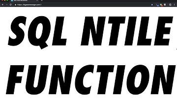 SQL NTILE Window Function