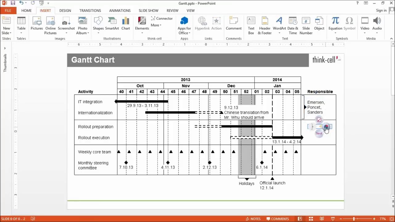 Gantt chart - YouTube