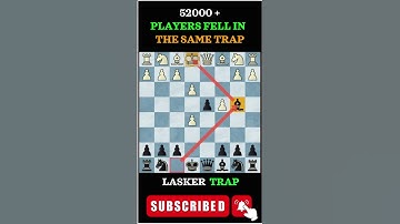 Lasker Trap : Chess tricks and Traps to win fast,Albin Counter gambit traps, Chess Wiser #shorts