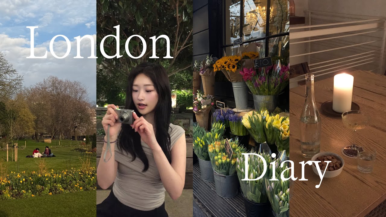 런던 봄 느좋 공간들 알려줄게 🇬🇧💓 London v-log:) 근데 이제 다이어트를 곁들인 🥗 alo yoga, lululemon, brandymelville, subdued