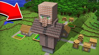 В МАЙНКРАФТ  Компот Minecraft, я взорвал огромного жителя из динамита.