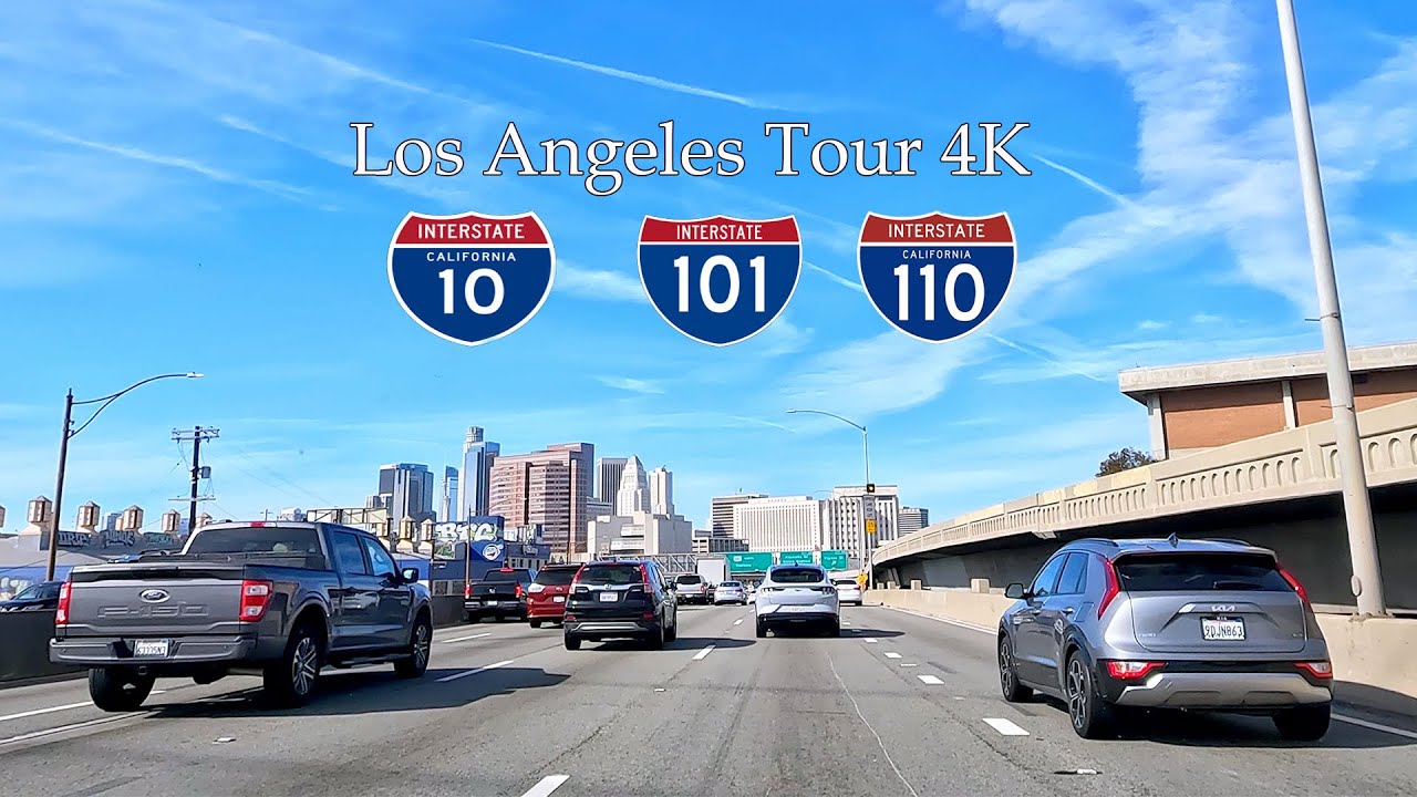 Freeway Tour Los Angeles Freeways Driving Tour in Southern California: Interstate 10 ...