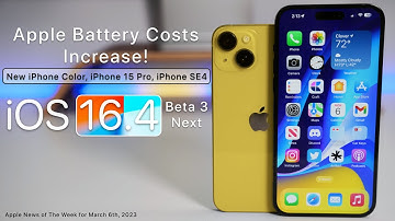 Apple Battery Price, Yellow iPhone, iOS 16.4, iPhone SE4
