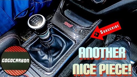 GOGOCARBON Shifter Cover Cap (Manual Transmission) for Subaru Sti 2008-2014 Sedan(unboxing/install)