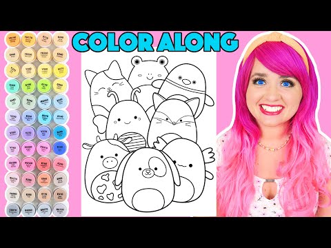 Color Squishmallows Along With Me | Color Along With Kimmi