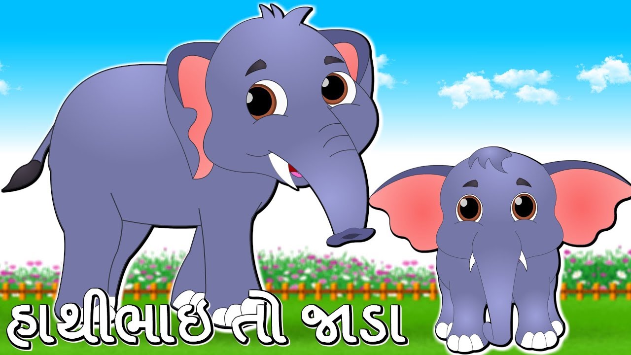     Haathibhai Toh Jada  Elephant Rhyme  Gujarati Balgeet Nursery Songs Compilation