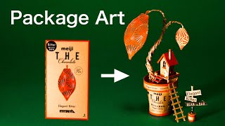 明治ザチョコレートの空箱で工作しました！Made of chocolate package