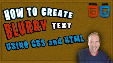 How To Create Blurry Text Using CSS and HTML | CSS and HTML Tutorial