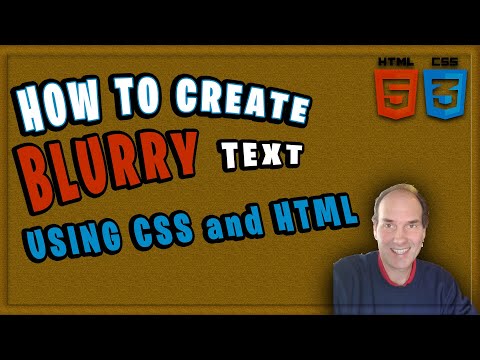How To Create Blurry Text Using CSS and HTML | CSS and HTML Tutorial