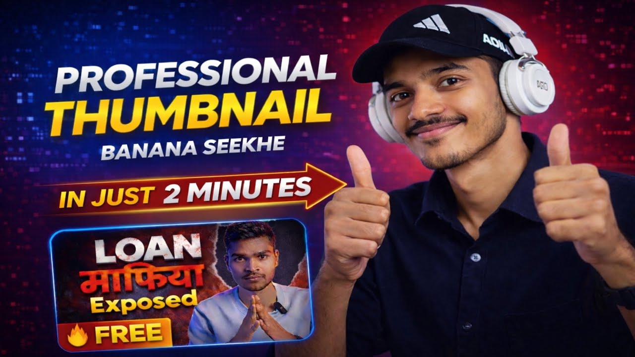 Professional Thumbnail Kaise Banaye | Sirf 2 Minute Me 2026 Mein !! 😱 |Alok Tech Tips| 